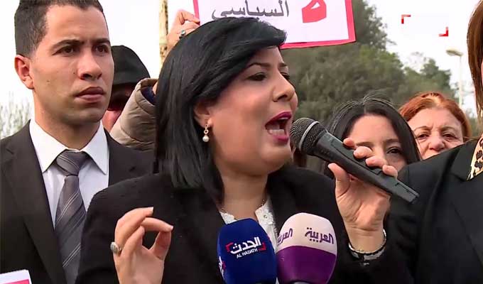 الحزب الدّستوري الحر يطوّق مقر الأمم المتحدة بتونس بدرع بشري..!