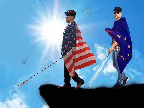 اتحاد أوروبي أعمى يتّبِع أمريكا العمياء…بقلم محمد الرصافي المقداد