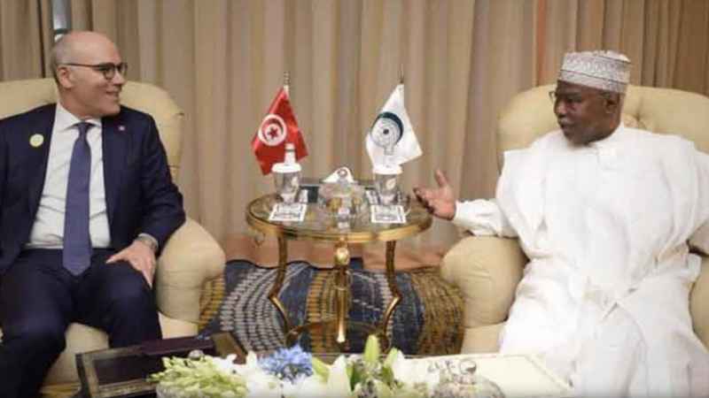أمين عام منظمة التعاون الإسلامي يؤكد لوزير الخارجية دعمهم لتونس في مواجهة التحديات